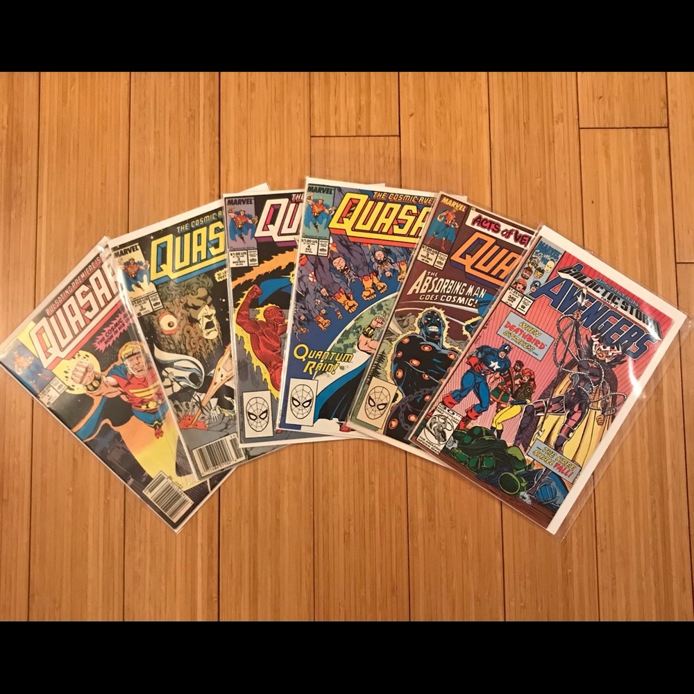 Quasar - lot of 5 comic books + 1 Avengers book